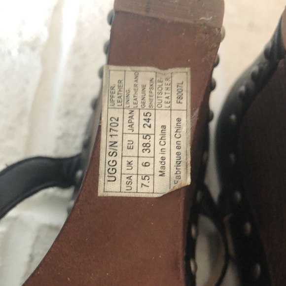 Host Pick 🖤 UGG Lourdes Leather Wedges - Picture 6 of 7